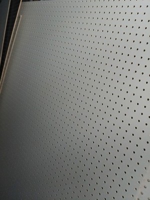 Heavy Duty Wall Pegboard High Density Fiberboard White in color