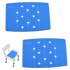 Shower Chair Seat Cushion Mat Bath Stool Bench Pad Waterproof 12Holes