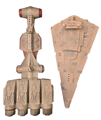 1997 Star Wars Collector Fleet Blockade Runner Tantive IV & Star Destroyer Work