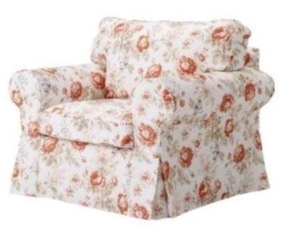 NEU Ikea Ektorp Bezug für Sessel, Byvik Floral, 401.054.39, 100% Baumwolle