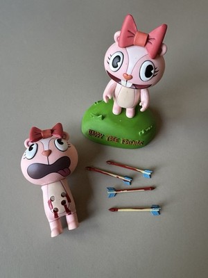 Happy Tree Friends Giggles Mondo SEG Vinyl Figure Set 2004 Vtg Complete Rare HTF