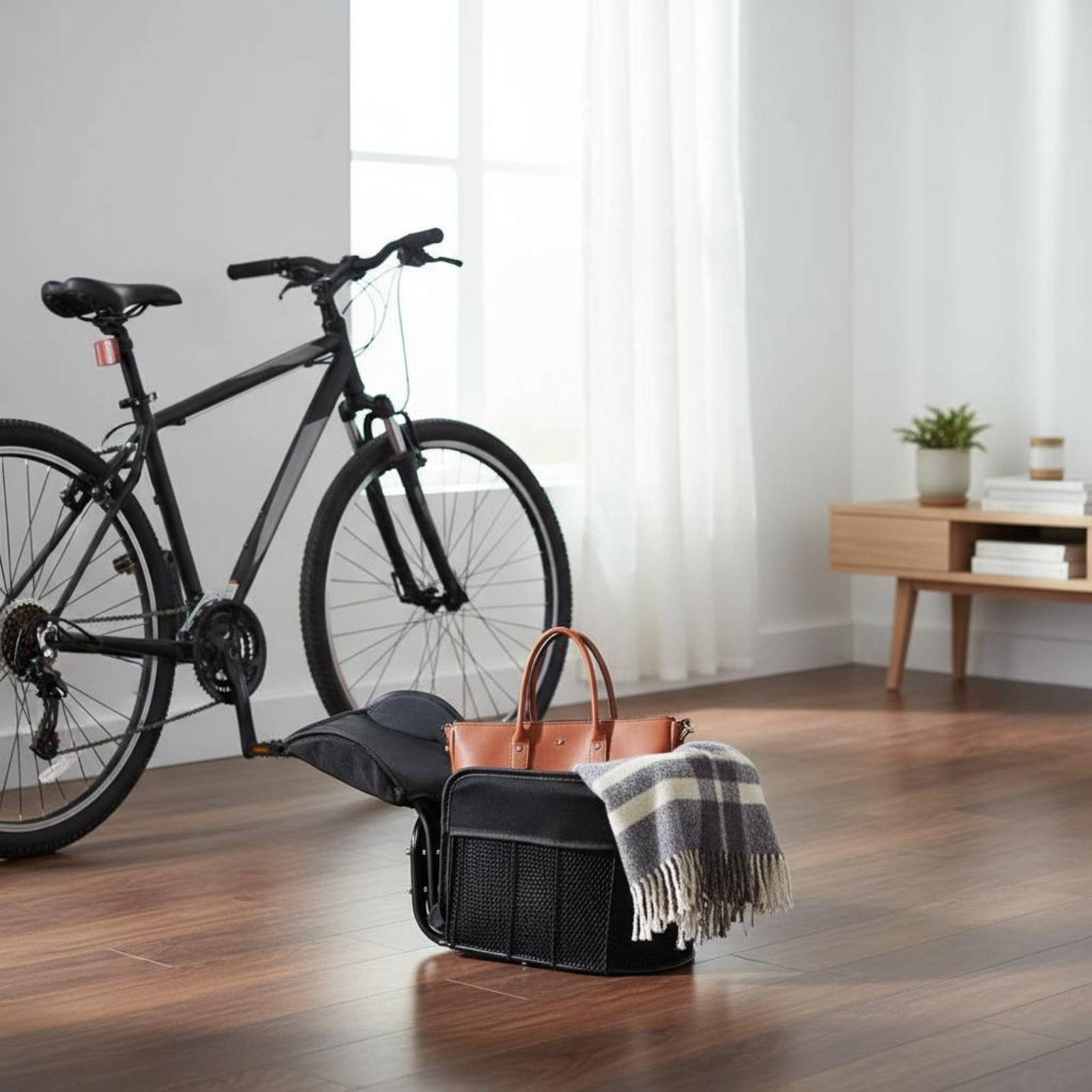 Cestino Anteriore Bici Cane Multiuso Accessorio Ciclismo Sicuro per Shopping foto 3