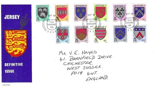 Jersey Comm/FDC -  Definitive Issue -  1981 (JES303)