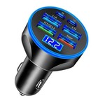 300W USB Car Charger PD QC3.1 USB C Fast Charge Adapter for iPhone Samsung
