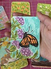  ACEO Original Drawing Handmade Monarch Butterfly Purple Flowers by Sinai Art  — photo 1