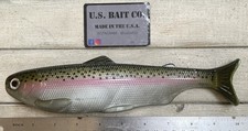 Weedless Swimbait 10” wedge tail Color Silver Stock Trout Lot Of 1 Bait