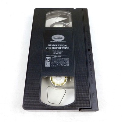 Deadly Venom The Best Of Sting VHS Turner Home Entertainment 1993 TAPE ONLY