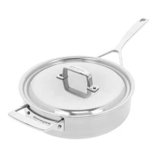 Demeyere Essential 5 3 qt Saute Pan, 18/10 Stainless Steel, Made in Belgium
