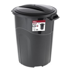 Hyper Tough 32 Gallon Heavy Duty Plastic Garbage Can Included Lid Indoor/Outdoor