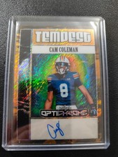 Cam Coleman 2025 Leaf Optichrome Auto Autograph Gold Shimmer 1/1 Auburn Tigers