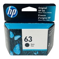 NEW HP 63 Black Original Ink Cartridge 01/20 Sealed