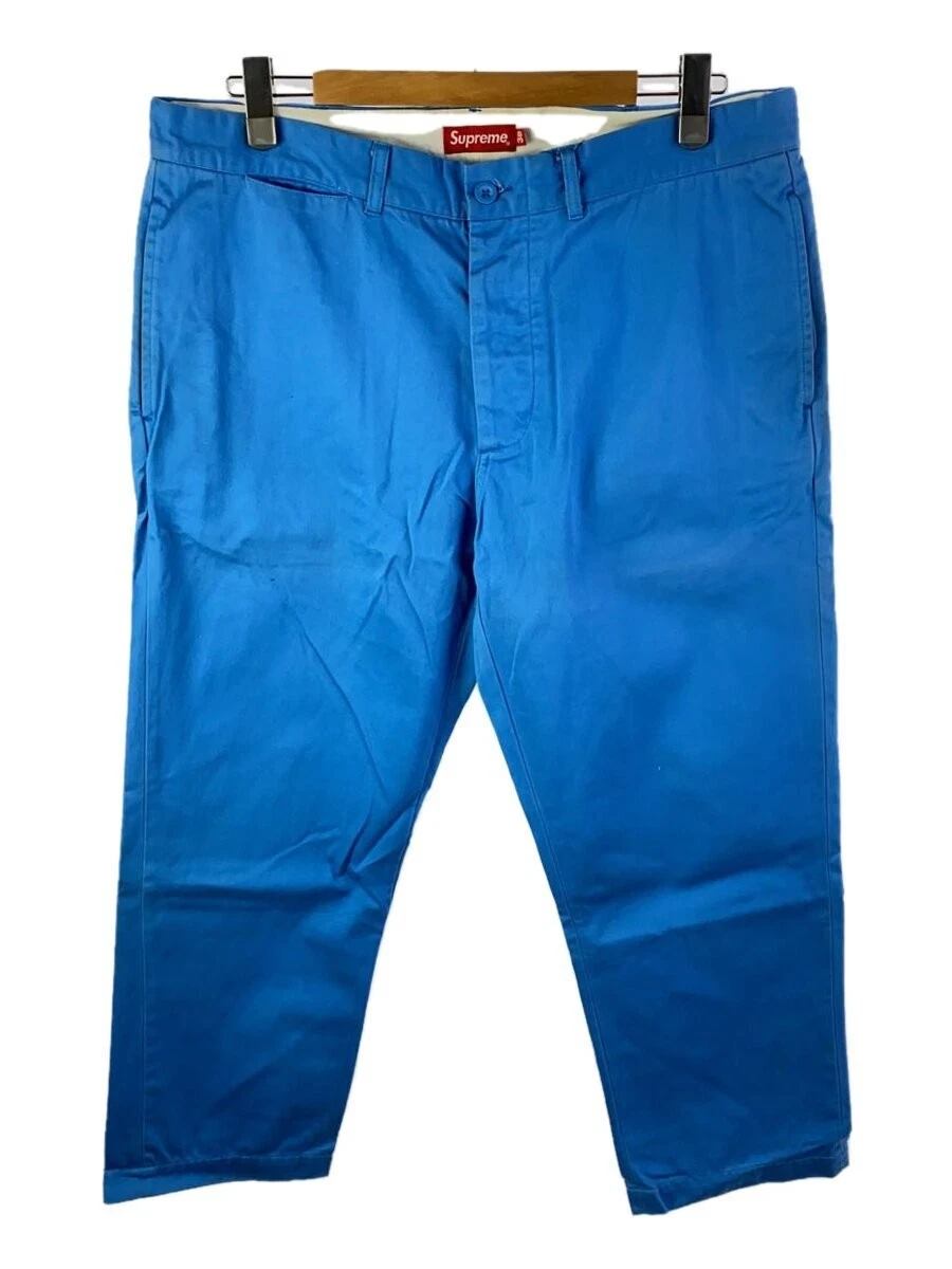 Supreme PANTALON DE TRAVAIL / Pantalon droit / 36 / Coton / BLU Occasion
