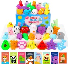 Squishy Toys, 28 Pack Squishies and Cards Party Favors for Kids 4-8 8-12...