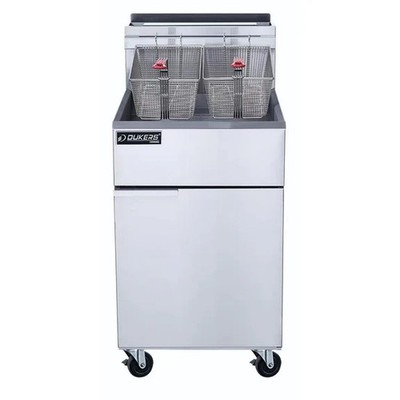 DUKERS DCF5-LP DEEP FRYER 75 POUND 5 TUBE GAS WITH CASTORS WARRANTY INCLUDED