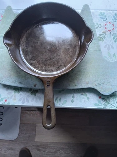 Griswold #5 724k Small Block Logo Cast Iron Skillet Seasoned Ready To Cook