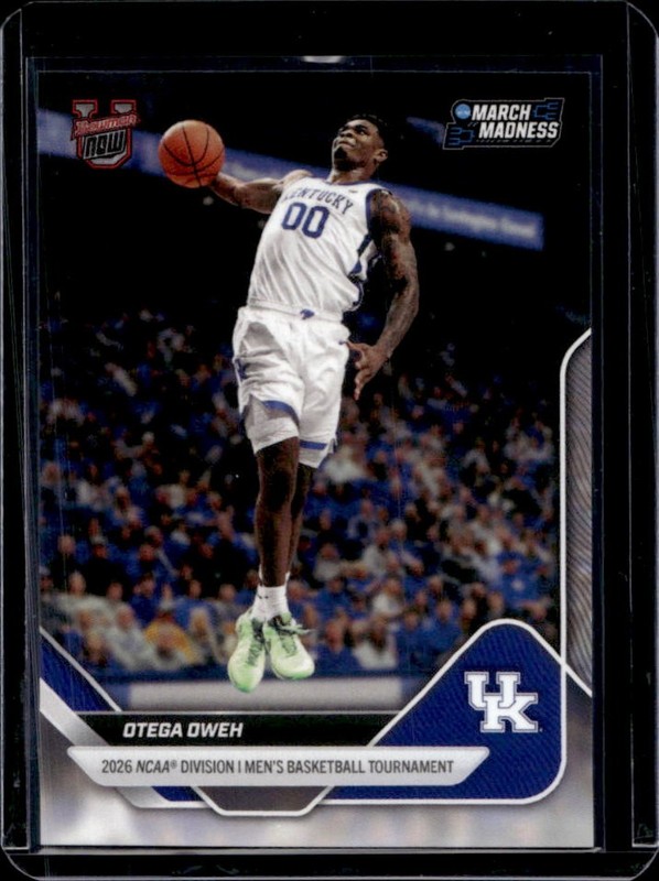 2025-26 Bowman U Now March Madness Otega Oweh #45 Wildcats
