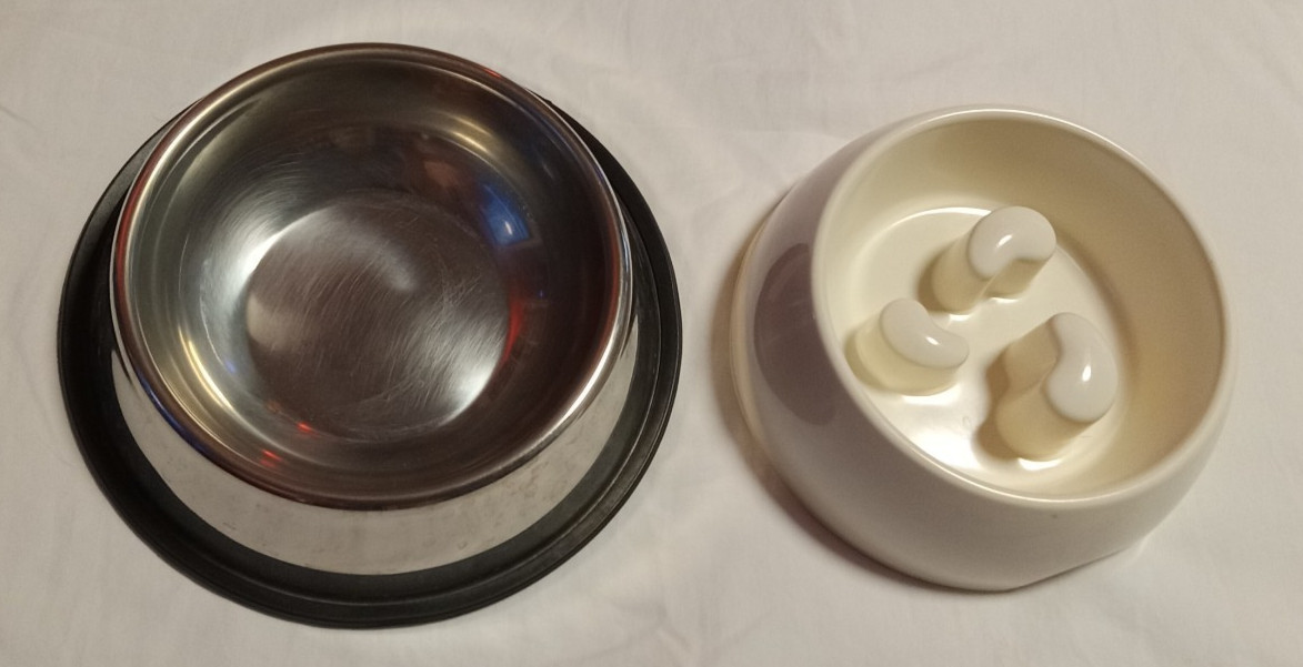 Pet Dish Set &ndash; Feed Maze & Water Dish | Dog or Other Pet | Martha Stewart Maze