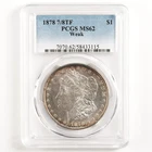 1878 7/8TF Weak Morgan Dollar $1 MS62 PCGS 31740