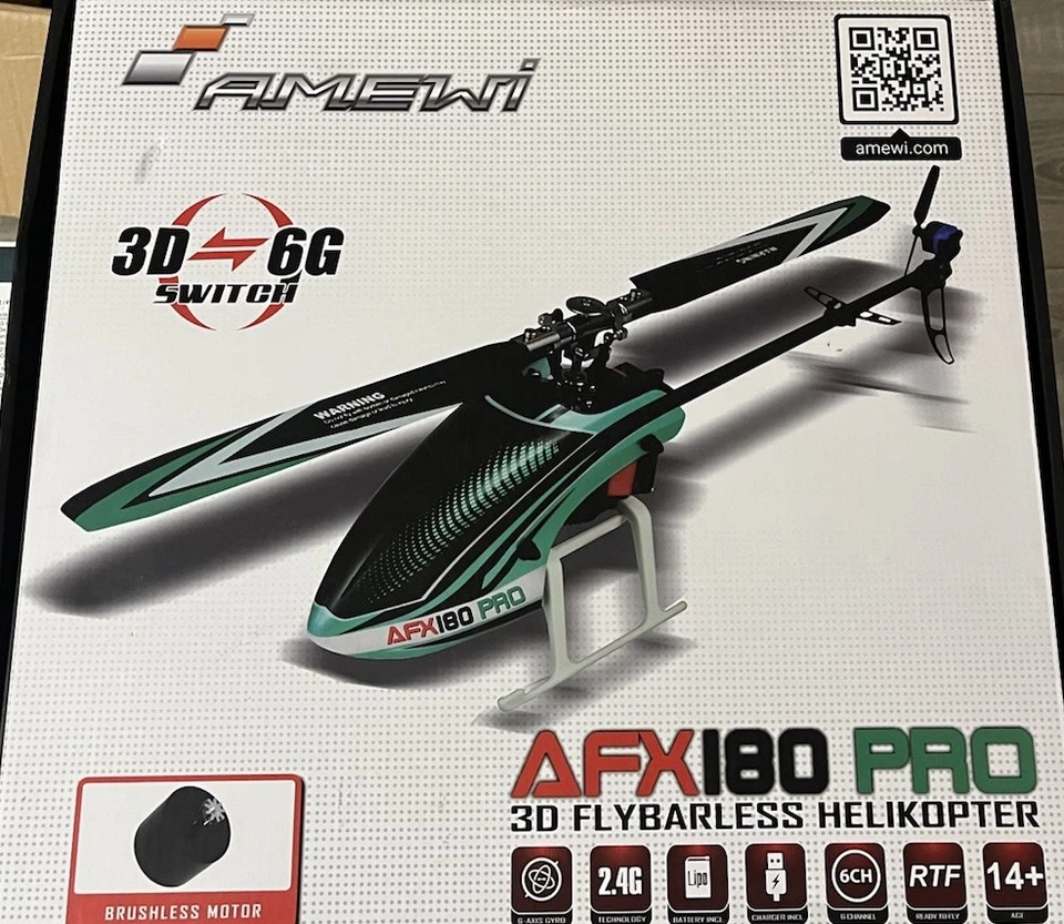 Amewi AFX180 Pro 3D flybarless Helikopter 6-Kanal RTF 2,4GHz 25315 - Bild 2 von 4