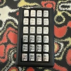 24 X 1g Silver Valcambi Suisse solid silver bars 999 Bullion In Element Card