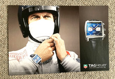 TAG HEUER MONACO STEVE MCQUEEN - FRAMEABLE COLLECTIBLE CLASSIC WATCH ADVERT