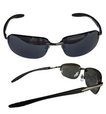 Matrix Sonnenbrille Sportbrille Motorradbrille Schwarz Anthrazit Flexbügel M 11