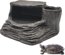 Turtles Basking Platform Reptile Habitat Hiding Cave Amphibians Climbing Ramp De