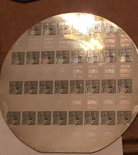 4" XEROX TP4B DDC Silicon Wafer  Vintage 1980s  Unique