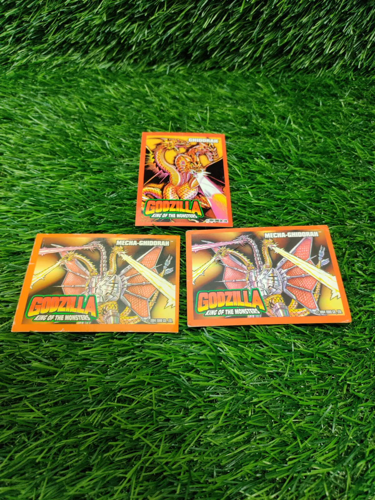 1994 Trendmasters Godzilla King Ghidorah Trading Card Vintage Rare #4 & #5