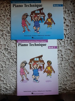 Piano Technique Books 1 & 2  Hal Leonard Student Piano Library BRAND NEW