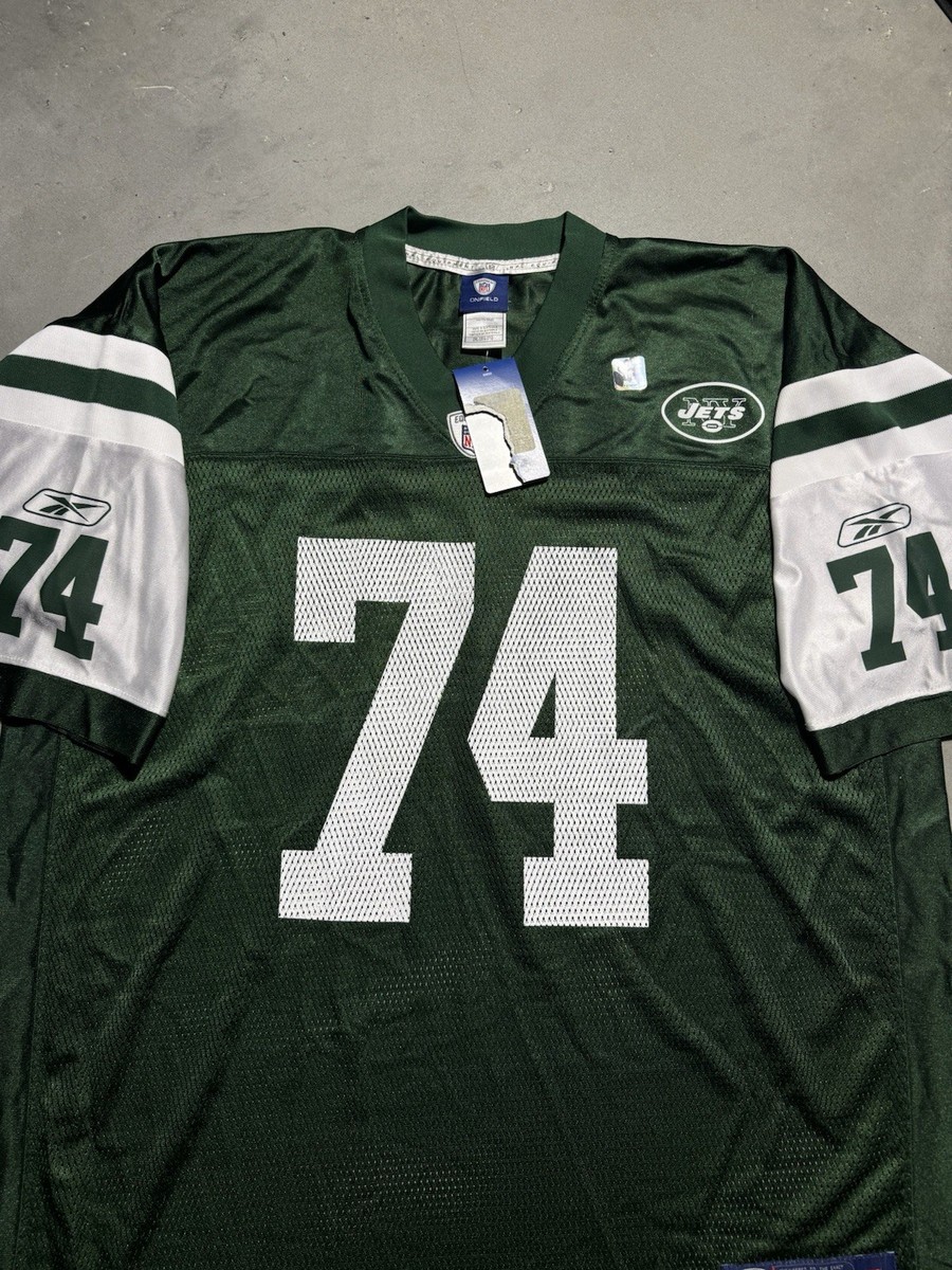 00's New York Jets Nick Mangold Vtg Reebok NFL Jersey Brand New