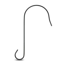 Black Metal Wild Bird Feeder Hook, 12 in, 3 Pack, New