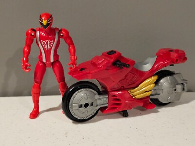 RED RANGER EAGLE SLIDE CYCLE 2008 Mighty Morphin Power Rangers RPM MMPR ...