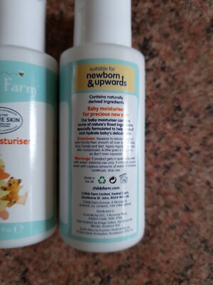 x 50ml Childs Farm Baby Sensitive Skin Moisturiser Flight Travel