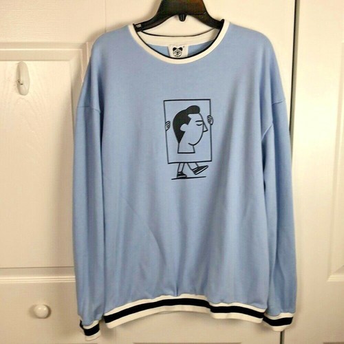 Men's Crew Neck Figure Print Sweatshirt 