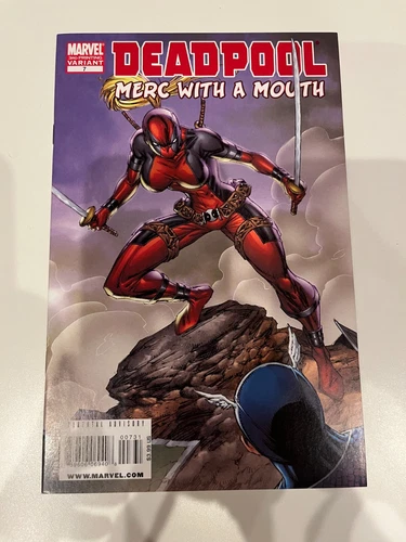 Deadpool Merc with a Mouth #7 Rare 3rd Print Liefeld Variant First Lady Deadpool