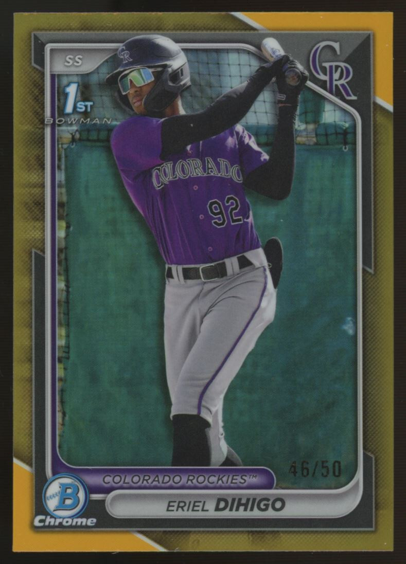 2024 Bowman Chrome Eriel Dihigo 1st Gold /50 #BCP-200