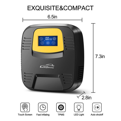 12V Dual-Cylinder Smart Car Digital Display Air Pump Car Dual-Use Inflator - Picture 5 of 13