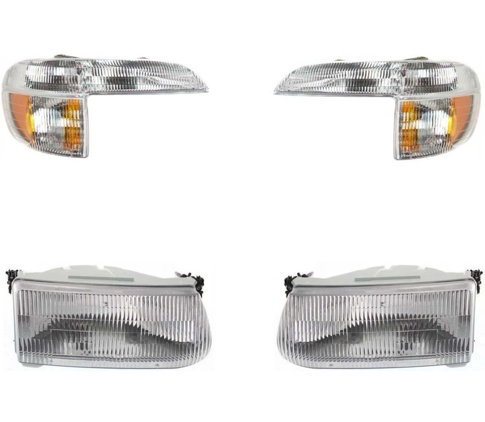 Headlights For Ford Explorer 1995-2000 With Turn Signal Lights Except Sport Foto 2 de 4