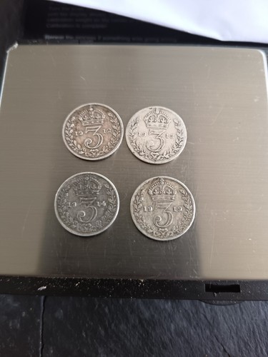 Three pence coins silver 925 - Picture 3 of 4