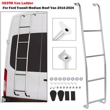 Van Ladder 093TM For Ford Transit Medium Roof Van 2014-2024 23 Stainless Steel