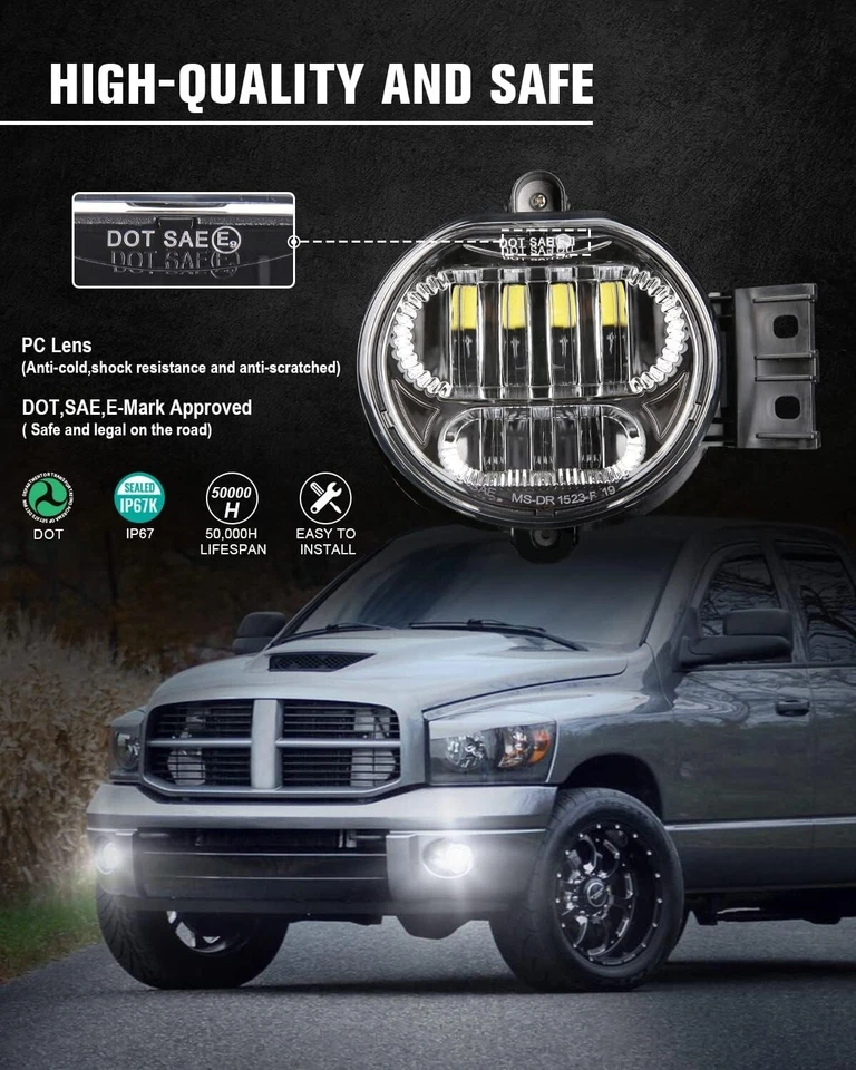 Faro LED Para Dodge Ram 1500 2002-2008 Dodge Ram 2500/3500 2003-2009 Foto 2 de 4