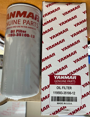 Yanmar 119593-35100-12 Oil Filter Genuine Parts - NEW | eBay