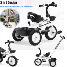 girl tricycle push handle