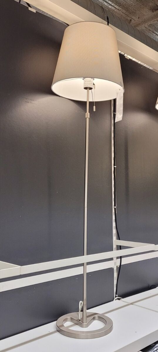 IKEA NYFORS Floor lamp, nickel plated white, Adjustable IKEA NYFORS Floor lamp, nickel plated white, Adjustable