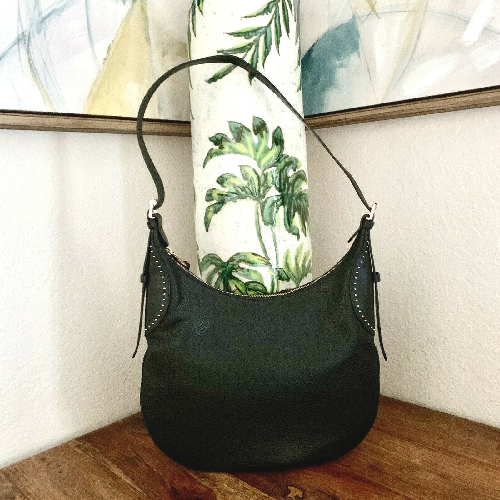 Rebecca Minkoff Pippa Studded Hobo BLACK Leather Handbag Purse NWT eBay