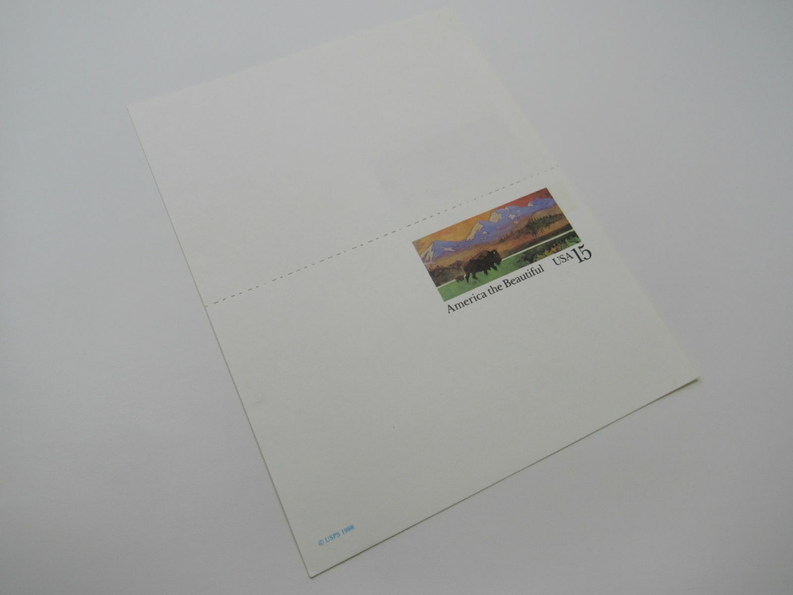 USPS Scott UY39 15c America The Beautiful Postal Reply Card