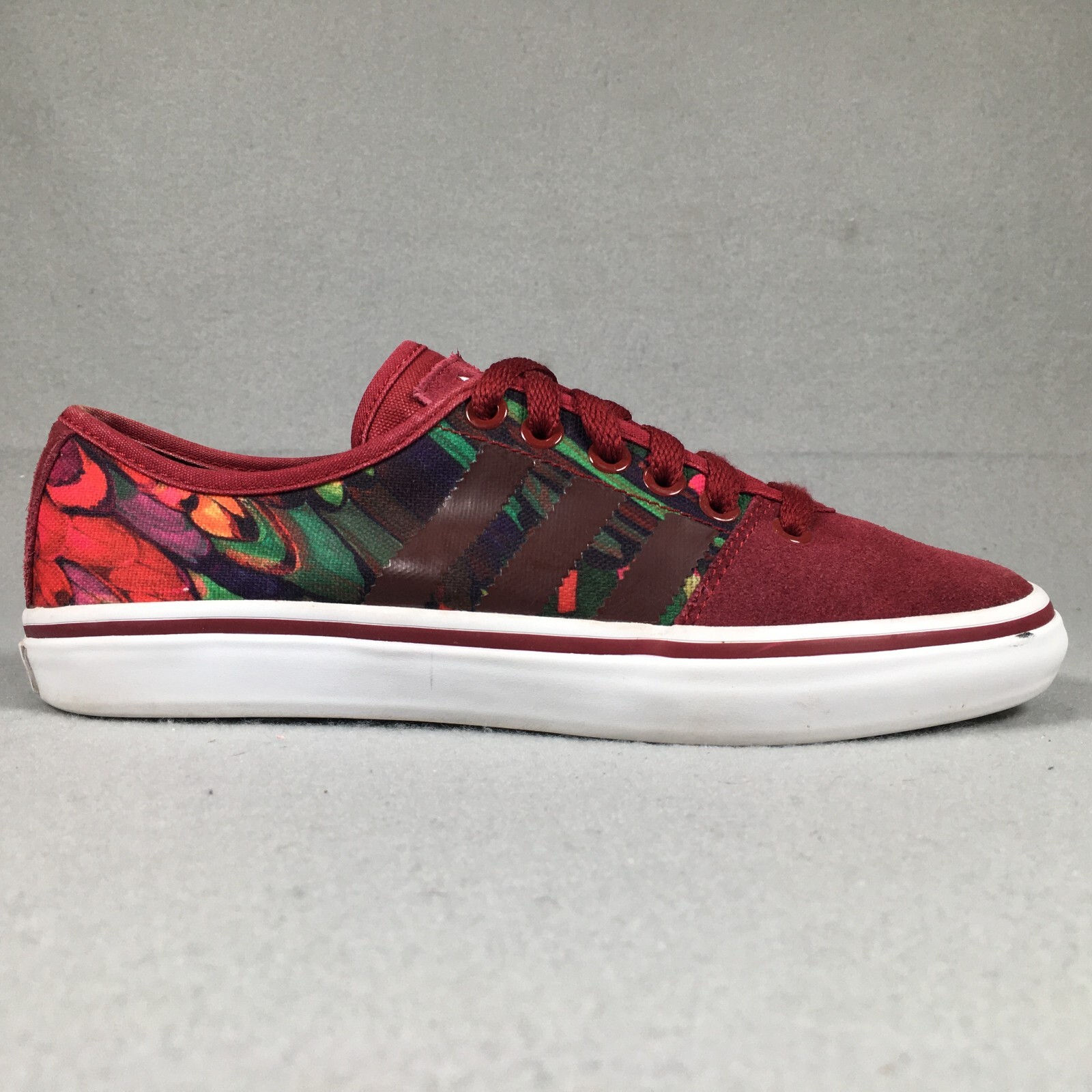 Adidas Originals Adidas Adria Lo Shoes Womens 6.5 Burgundy Suede Leather Sneaker Adidas Originals Adidas Adria Lo Shoes Womens 6.5 Burgundy Suede Leather Sneaker