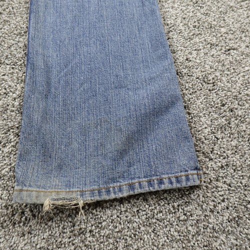 VTG Lucky Brand Jeans Women 2 Blue Denim Low Rise Flare Boot Whiskered USA Y2K - Bild 14 von 18
