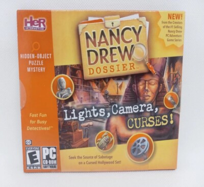 Nancy Drew Dossier: Lights, Camera, Curses! PC Game * Win XP / Vista * Brand New